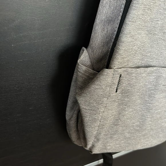 DSW Unisex Gray Canvas Nylon Backpack main image 4